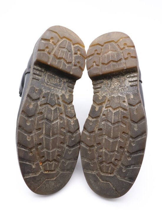 Red Wing 607  Men\'s Size 10.5 D SuperSoles Black Leather Work Boots USA Biker main image 5